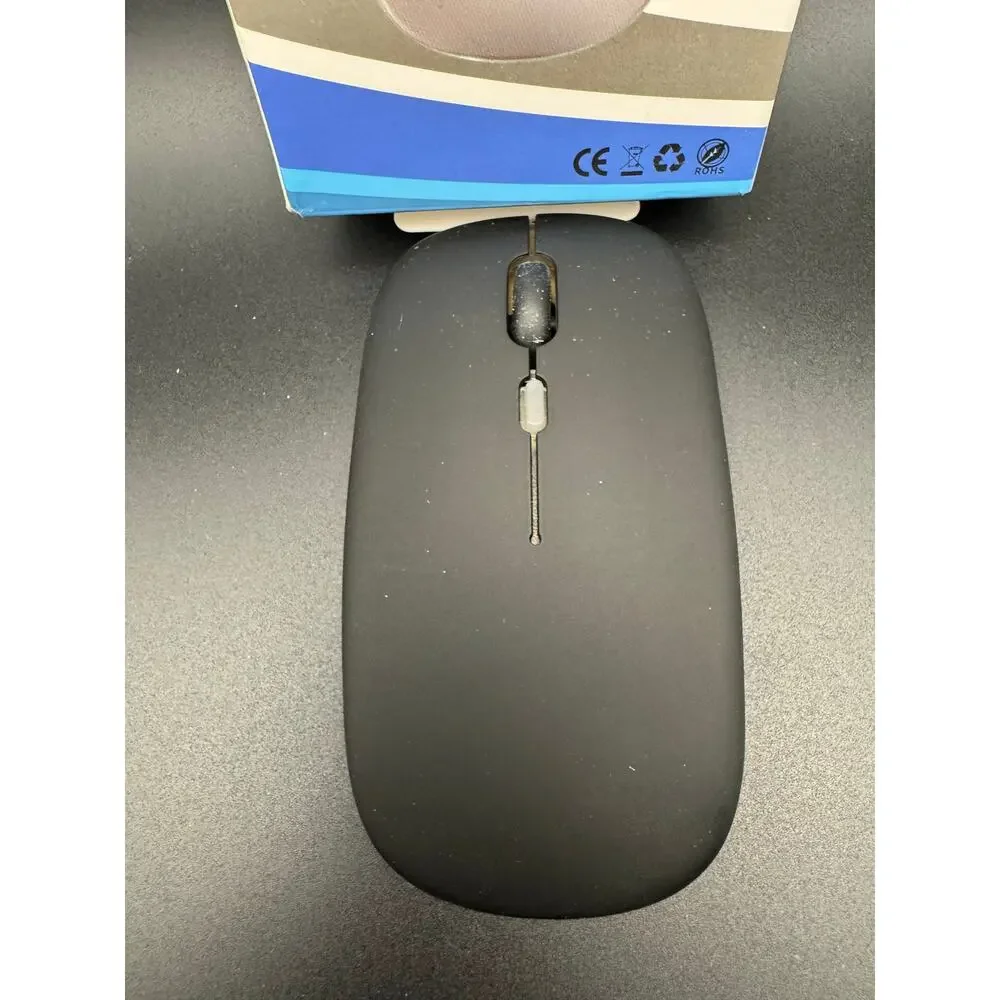 Wireless Bluetooth Usb 2.4g Black Mouse Dual Mode Mice Ipad Laptop Light Weight